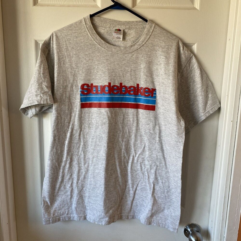 Vintage Studebaker T Shirt Men’s Size Large Fruit Of The Loom Heavy Cotton Creed